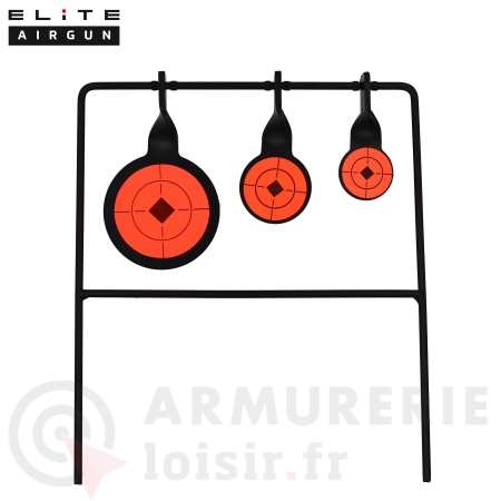 Cibles basculantes acier Elite Airgun (3 diam&egrave;tres) 