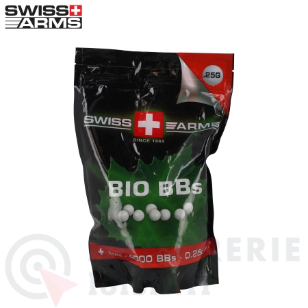 Sac Swiss Arms 4000 billes 0,25gr 6mm bio BBS
