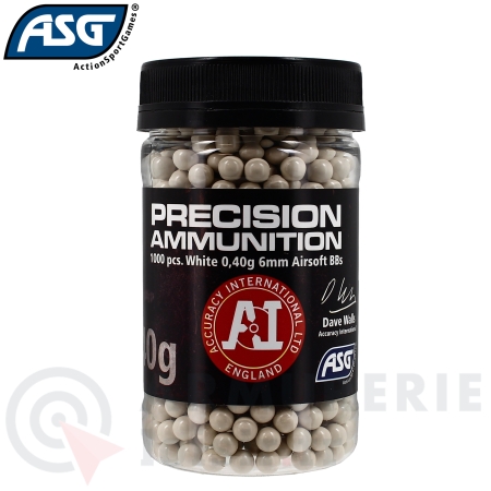 1000 billes airsoft BBs en biberon ASG - 0.40g