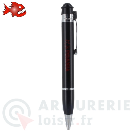 Stylo &agrave; bille au poivre OC Piranha rechargeable noir