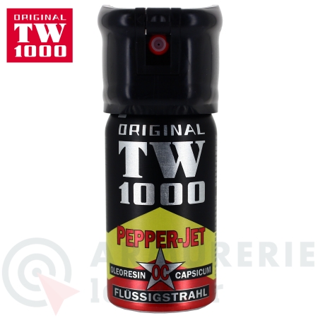 Bombe lacrymog&egrave;ne TW1000 poivre OC JET liquide 40ml