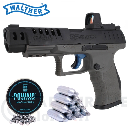 Pistolet Walther Q5 Match 5" Co2 4.5mm (3 joules)