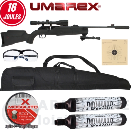 Pack carabine Umarex 850 M2 XT CO2 4.5mm (16 joules)