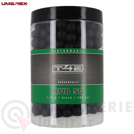 500 billes caoutchouc Umarex T4E RUB50 - .50