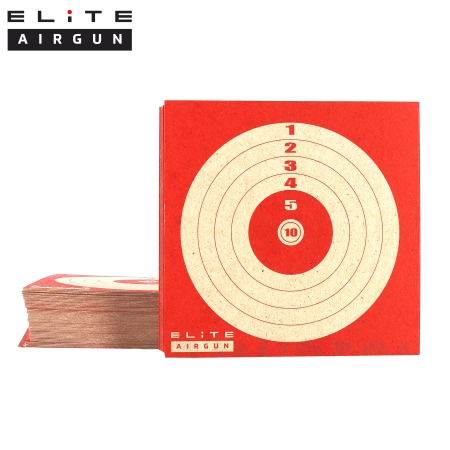 Lot de 100 Cibles de tir Elite Airgun 10x10 cm 