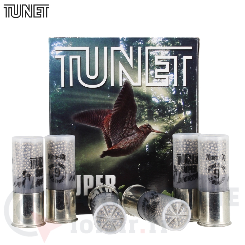 10 Cartouches Tunet Super b&eacute;casse 12/70 n&deg;9 Dor&eacute;