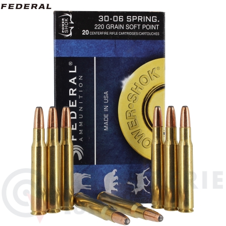 Boite de 20 cartouches Federal 30-06 Springfield 220 gr