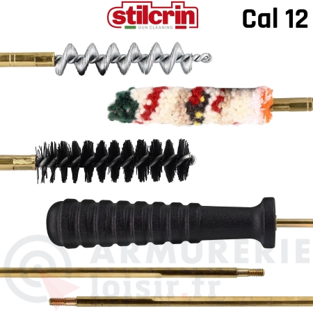 Kit nettoyage Stilcrin baguettes bois pour fusil cal 12