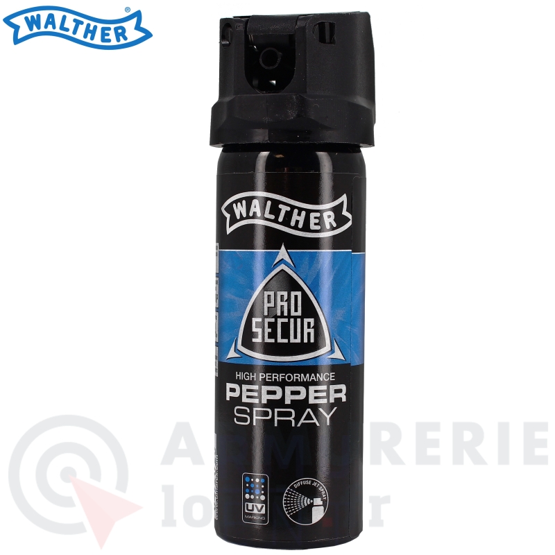 A&eacute;rosol de d&eacute;fense Walther Pepper Pro Secur Spray large 74ml