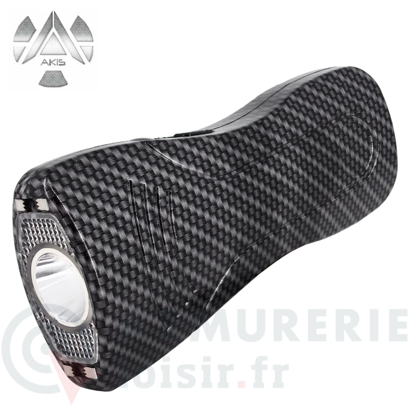 Shocker &eacute;lectrique AKIS Carbone 5 000 000 volts