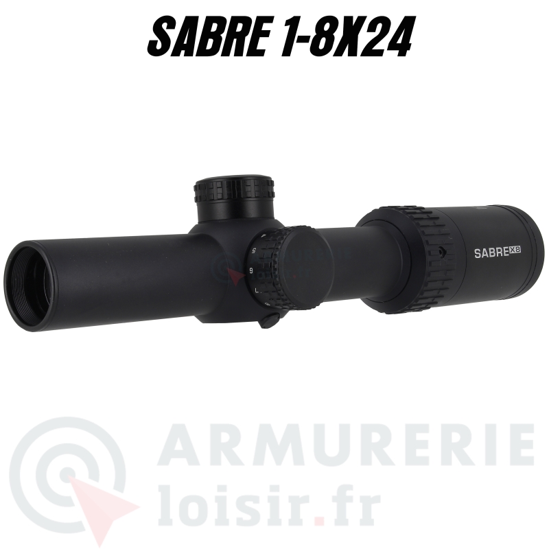 Lunette Sabre 1-8X24 r&eacute;ticule Lumineux