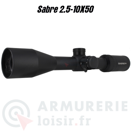 Lunette Sabre 2.5-10X50 r&eacute;ticule Lumineux