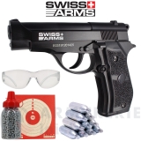 Pack Swiss Arms P84 CO2 4.5 mm BB'S (2 joules)