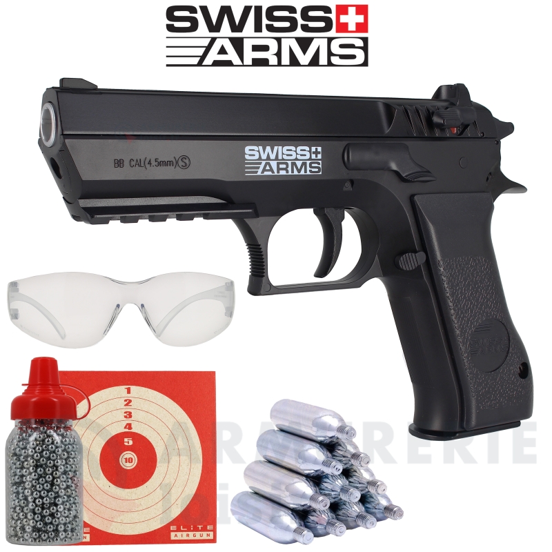Pack pistolet Swiss Arms 941 CO2 2.8 joules