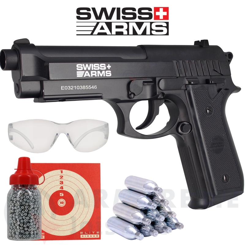 Pack Swiss Arms SA P92 4.5 mm BB'S (2,11 joules) type Beretta