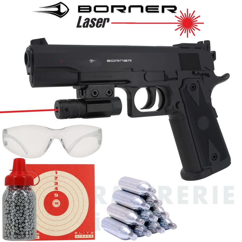 Colt 1911 CO2 - Borner Powerwin 304 Laser 4.5 (3 joules)