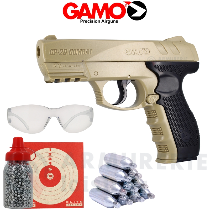 Gamo GP-20 Combat desert CO2 4.5 mm BB's (3.98 Joules)