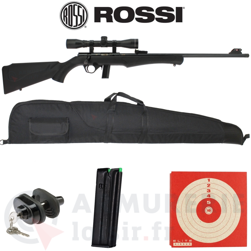 Pack carabine Rossi 8122 Synth&eacute;tique 22LR