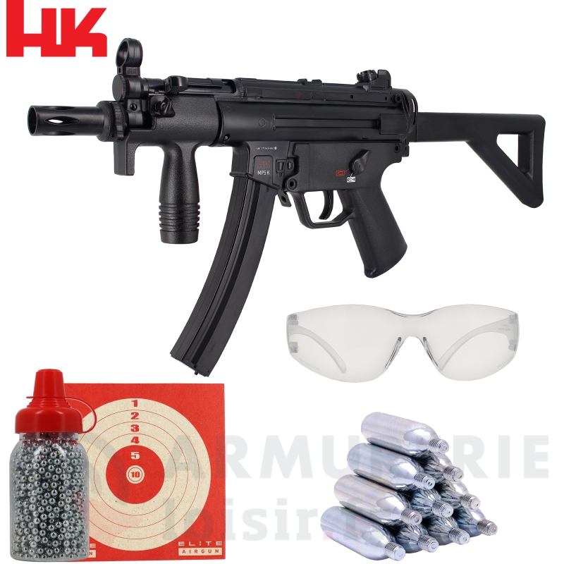 Pack HK Umarex MP5K-PDW CO2 4.5