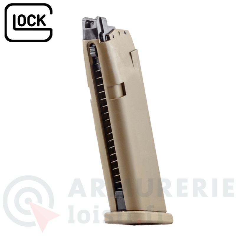 Chargeur Umarex Glock 19X VFC 6mm 22 coups gaz - Coyote