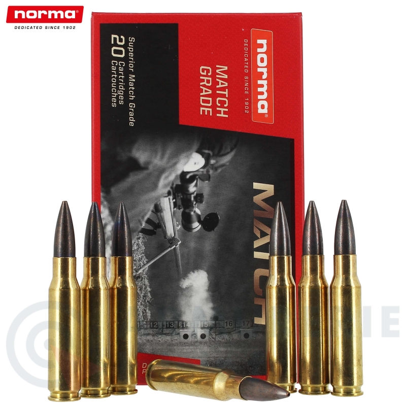 20 Cartouches Norma diamond line match 308Win 168gr
