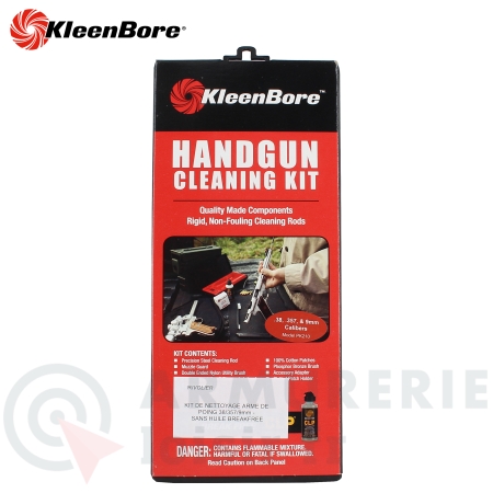 Kit de nettoyage arme de poing - .38 .357 9mm -...