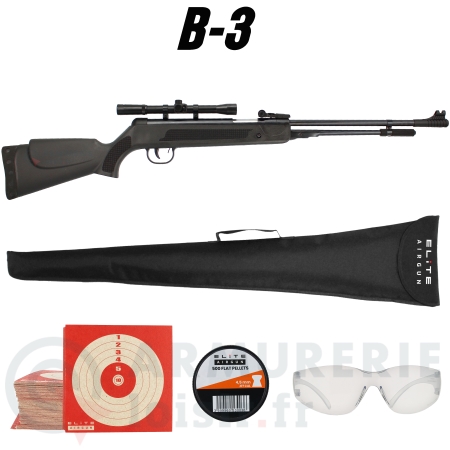 Pack carabine &agrave; plomb Tytan B3 4.5 (10 joules)