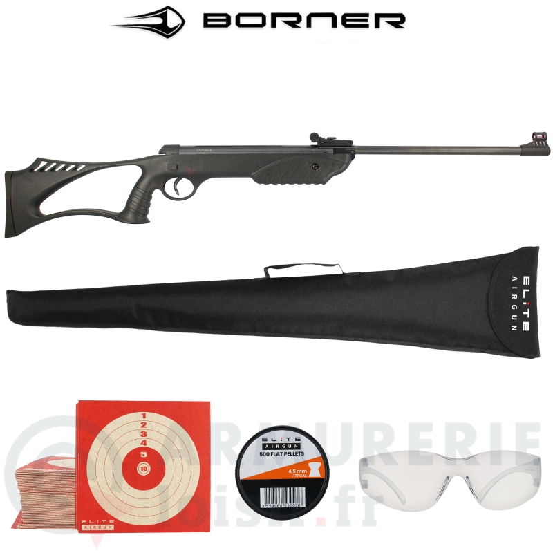 Pack Carabine Borner XSB1 4.5 mm (7.5 joules)