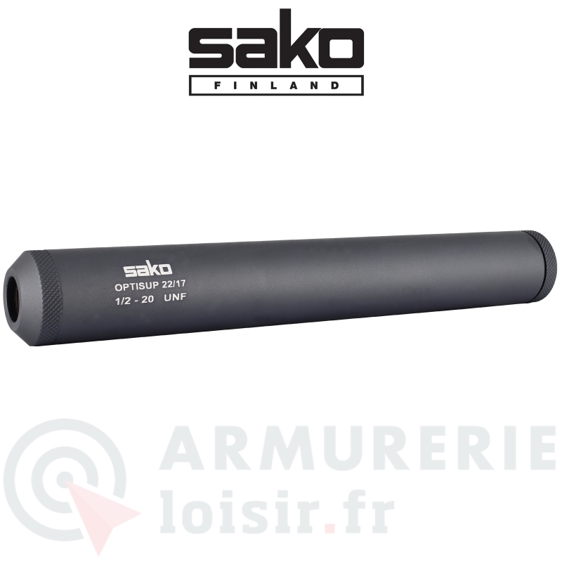 Mod&eacute;rateur de son Sako Optisup Grey Sniper - 1/2X20 22LR