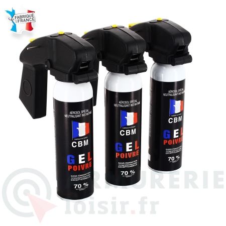 Pack lacrymog&egrave;ne gel poivre 300ml (3x100ml)