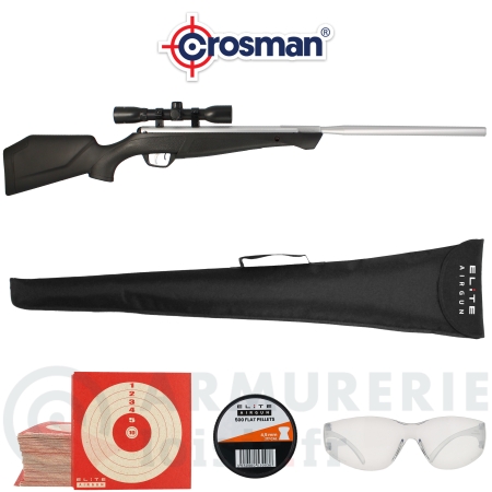 Carabine Crosman Silver Fox 19.9 joules + lunette 4X32