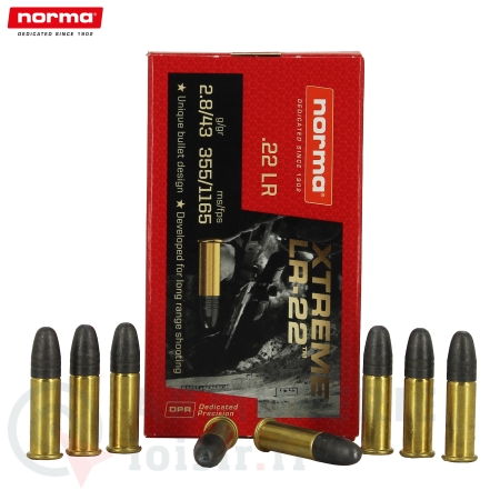 Boite de 50 cartouches Norma Xtreme - 22LR (43 gr)