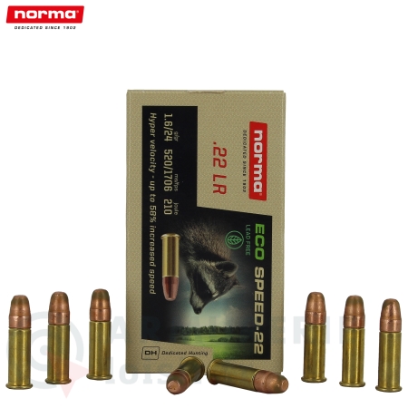 50 cartouches Norma Eco Speed - 22LR (24 gr)