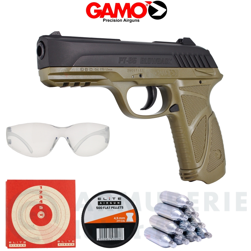 Gamo PT-85 Blowback Green 4.5mm CO2 (3.98 Joules)