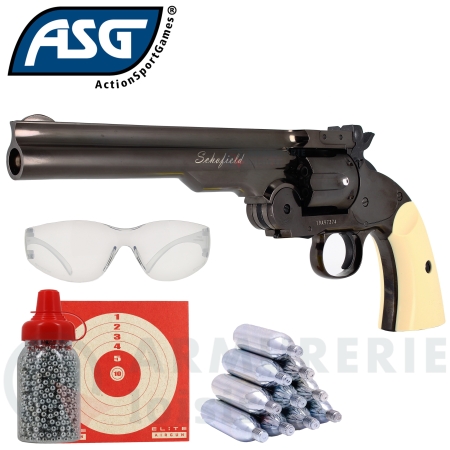 Revolver ASG schofield 6&rsquo;&rsquo; gris acier...