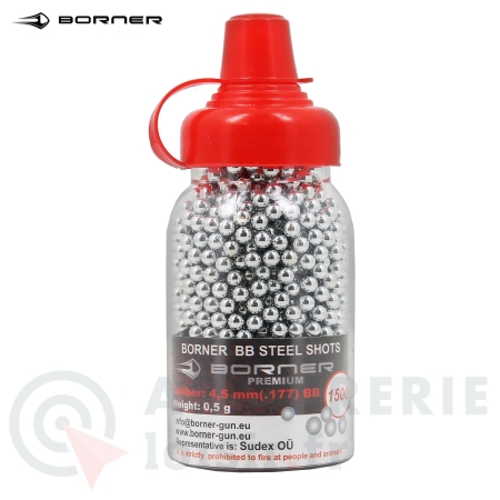 1500 billes acier Borner Premium - 4.5mm BB