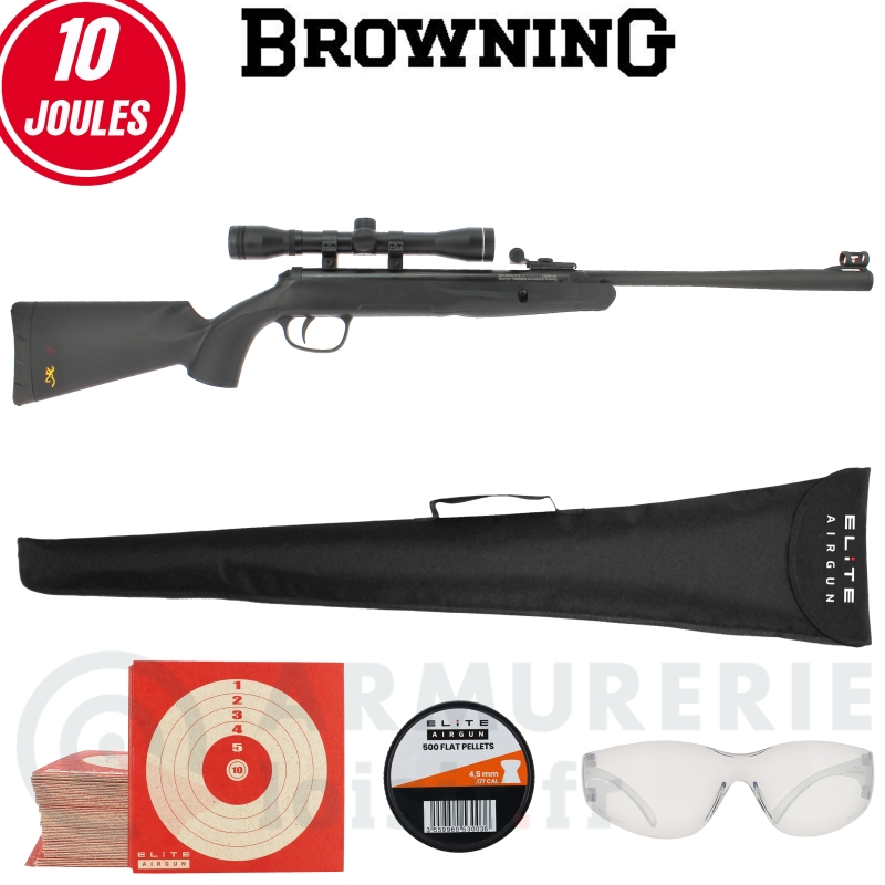 Pack carabine Browning M-Blade noir (10 Joules)