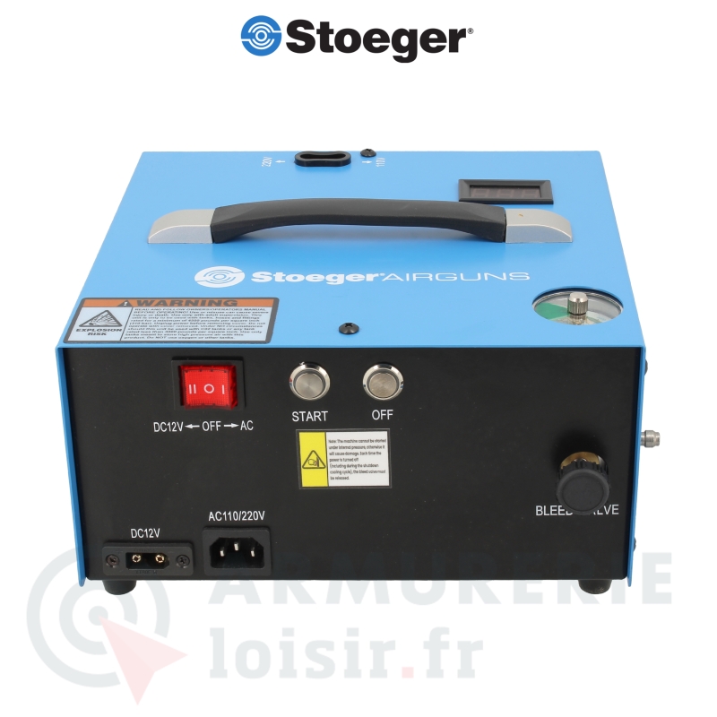 Compresseur &eacute;lectrique Stoeger pour armes PCP (300 bars)