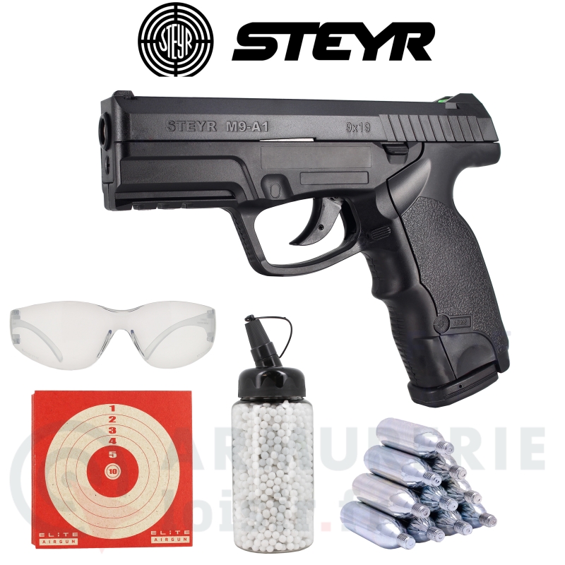 Pistolet &agrave; bille ASG STEYR M9 A1 CO2 (2 joules)