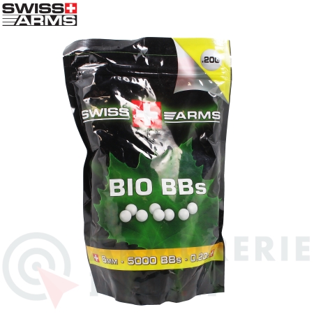 5000 billes Swiss Arms Bio - 6mm BBs (0.20 g)