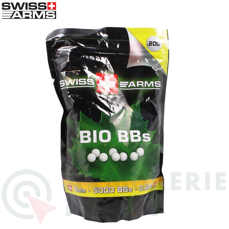 5000 billes Swiss Arms Bio - 6mm BBs (0.20 g)