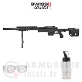 Sniper MSR Swiss Arms SAS 10 avec bipied - 1.9 joules