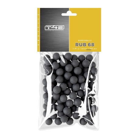 100 balles caoutchouc Umarex T4E RUB68 Performance -...