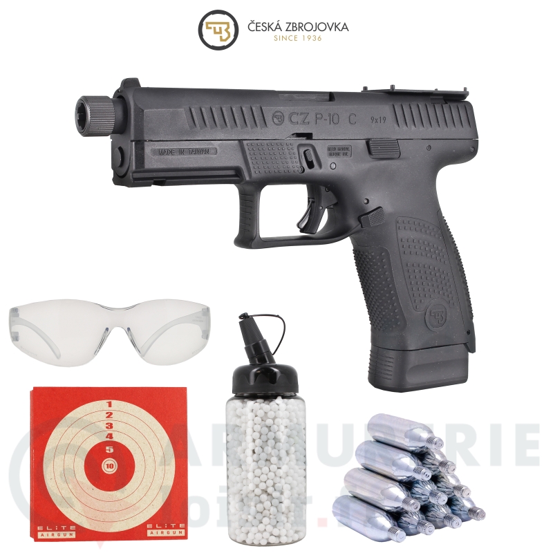 Pistolet ASG CZ P-10C CO2 GBB - 6mm (1.05 joule)