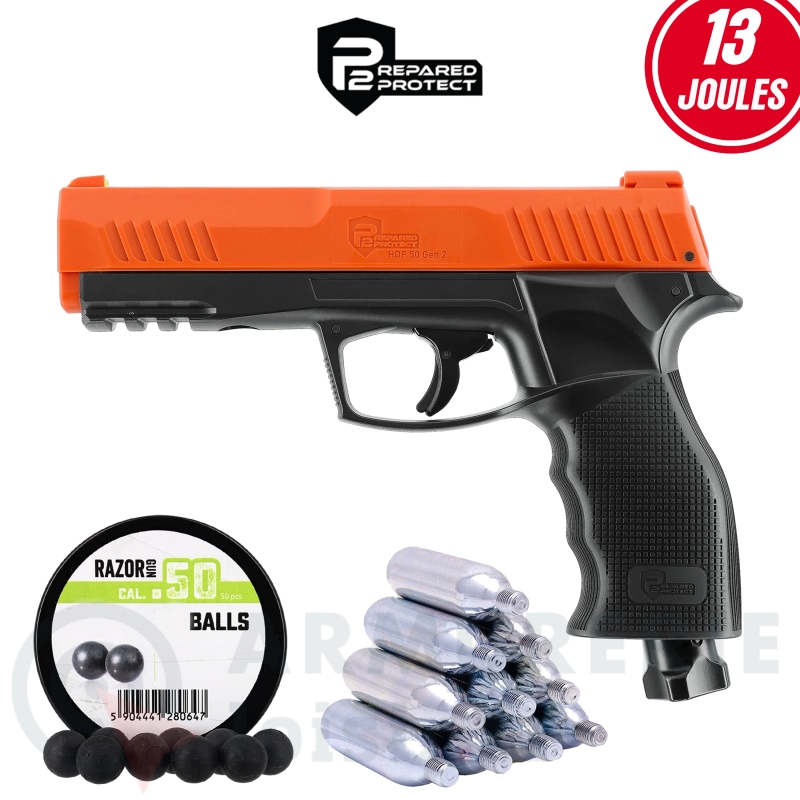Pistolet Umarex P2P HDP50 Gen2 Orange CO2 - .50 (13 joules)