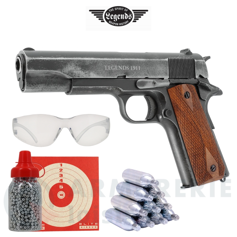 Pistolet Umarex 1911 Legends Finition Antique - 4.5 mm BB (3 Joules)