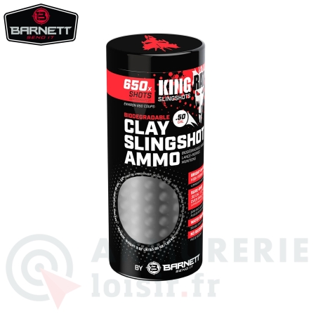650 billes argile Barnett pour lance pierre - .50