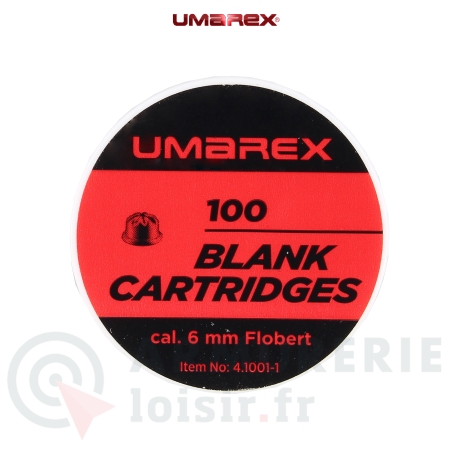 100 balles &agrave; blanc Umarex - 6 mm Flobert