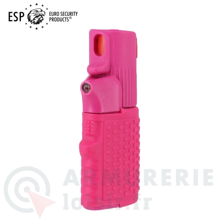 Spray de d&eacute;fense ESP Hurricane Flashlight Rose avec Led