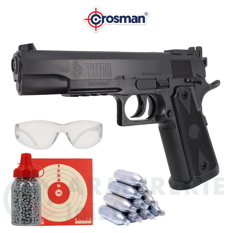 Pack pistolet &agrave; billes Crosman 1911BB (2.8 joules)